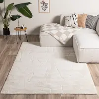 FRAAI Tapis japandi | Yori Abstract Lines Crème | 160x230cm | Crème | Rectangulaire | Tapis