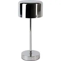 TRIO Lampe de table LED rechargeable Jeff chromée 1 W, blanc chaud, 120 lm, métal, dimensions : 30 x 12,6 x 12,6 cm, IP20, RL