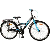 Volare Vélo enfant Thombike - Garçons - 24 pouces - Noir Bleu