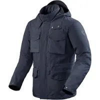 REV'IT! Veste de moto textile Revit Triomphe 2 H2O WP, bleu marine, 2XL