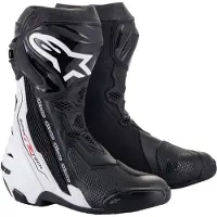 Alpinestars Supertech R, bottes ,Noir/Blanc ,45 EU