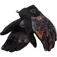 REV'IT! Continent Wind Breaker Noir Orange Gants Taille XL