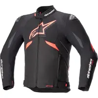 Alpinestars T-GP R V3 Drystar blouson textile moto étanche, noir/rouge/blanc, S