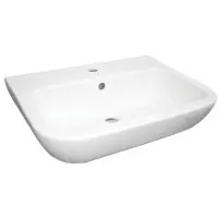 Plieger Brüssel Waschbecken 50 x 45 cm - 1 Taphole - Landung - Keramik - Glanz weiss (450 mm, 500 mm)