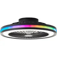 Brilliant Ventilateur de plafond Palmero avec fonction RVB
