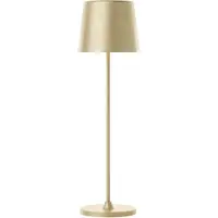 Brilliant lampe de table LED portable KAAMI | hauteur : 37cm | or mat | rechargeable par USB | métal/plastique