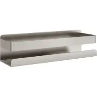 vidaXL Étagère de douche 23x6,5x6 cm acier inoxydable 304 brossé