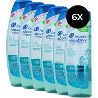 Head & shoulders 6 shampoings - 250 ml - détox intense et purifiante du cuir chevelu
