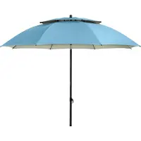 Doppler Derby WINDPROFI 2 m – parasol de plage inclinable : Motif du tissu - 821
