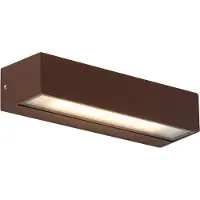 QAZQA Applique murale industrielle rouille brune avec LED IP65 - Steph