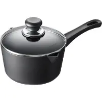 Scanpan Casserole à manche CLASSIC Ø 18 cm avec couvercle - induction, Poêle + casserole, Noir