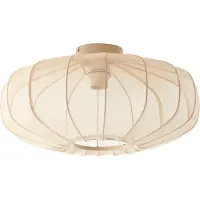 Light & Living - plafonnier - Plumalia - beige - textile - plafonnier - E27 - 9208327