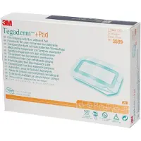 3M Tegaderm + Pad Pansement Transparent Avec Compresse Absorbante 9cmx15cm 25 pc(s) Compresses