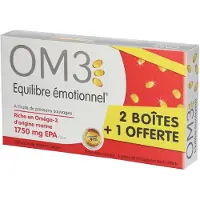 OM3 Pack 2 BOITES + 1 OFFERTE 3x60 pc(s) Capsule(S)