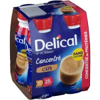 Delical CONCENTRÉ Boisson HP HC Café 4x200 ml Solution(S) Buvable(S)