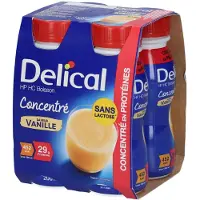 Delical CONCENTRÉ Boisson HP HC Vanille 4x200 ml Solution(S) Buvable(S)