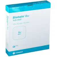 Coloplast Biatain Ibu Soft-Hold 10 cm x 10 cm 5 pc(s) Compresses