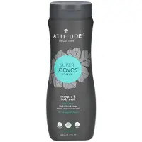 Attitude One Shampoing et Gel Douche 2-en-1 pour Hommes Super Feuilles ATTITUDE