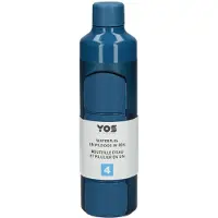 Yos Bouteille d'eau et pillulier journalier en un Bold Blue 1 pc(s) Bouteilles