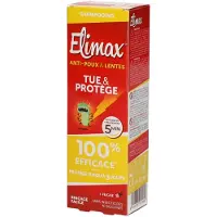 Elimax Anti Poux et Lentes Élimine & Protège 100 ml Shampooing