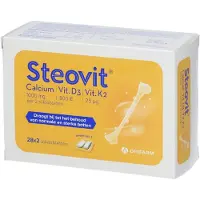 Steovit Calcium - Vitamine D3 - Vitamine K2 28 x 2 comprimés 28x2 pc(s) Comprimé(S)
