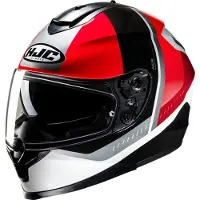 HJC C70N Alia Noir Rouge Casque Intégral Taille S