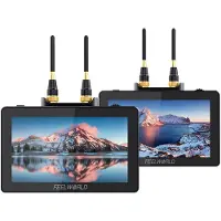 Feelworld FT6 + FR6 Moniteur tactile de transmission vidéo sans fil de 5,5 pouces 4K (5.50", Full HD), Moniteur vidéo, Noir
