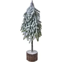 Clayre & Eef Décoration de Noël Sapin de Noël 17x14x44 cm Vert Plastique