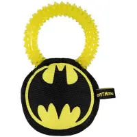 Cerda Group Cerdá Life S Little Moments - Jouet Macher Pour Chien Avec Son - Nettoyant Des Dents - S R Resistant Et Non Toxique En Forme De Disque Avec Peluche De Batman - Licence Officielle Dc Comics