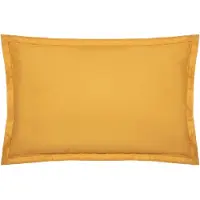Atmosphera Housse de coussin « Moutarde » (70 x 50 cm) (Taie d’oreiller, 70 x 50 cm)