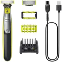 Philips OneBlade Rasoir QP2834/20 Argent Vert 360 lame 5en1 humide sec