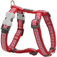 Big Buy Cooking Harnais pour chien Dingo Union Jack 25-39 cm Rouge