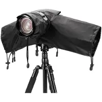 JJC RC SBK Camera Rain Cover (Housse de pluie), Protection pour appareil photo, Noir, Transparent
