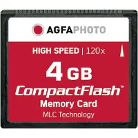 Agfa Compact Flash 4gb High Speed 120x Mlc Memory Card Noir