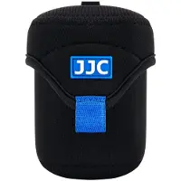 JJC sac, pochette, pochette pour petit objectif, 65x78 mm, Housse pour appareil photo, Bleu, Noir