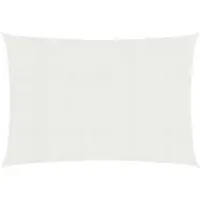 vidaXL Voile d'ombrage 160 g/m² Blanc 2x2,5 m PEHD