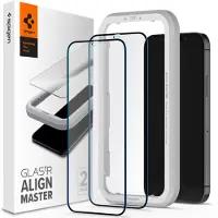 Spigen Protection d'écran en verre trempé AlignMaster Cover pour Apple iPhone 12 (Pro)