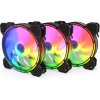Krux Lunar 120 Mm Argb Fan 3 Units Argenté