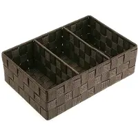 Versa Boîte à éventails brun foncé 21 x 10 x 32 cm
