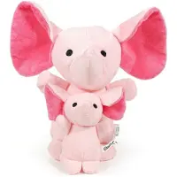 Gloria LolitosPets Chien Ours en peluche HOA 20 cm Éléphant rose