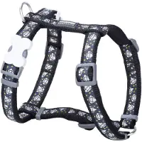Big Buy Cooking Harnais pour chien rouge Dingo STYLE DIAMOND 45-66 cm noir 36-59 cm