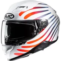 HJC F71 Zen Blanc Bleu Casque Intégral Taille M