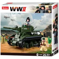 Sluban Set de construction - - bt-7 Cavalry Tank - 347 pièces - Multi Couleur - À partir de 14 ans