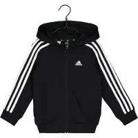 Adidas Veste enfant Essentials 3-Stripes Zip Hooded Jacket garcons - Noir - 5 / 6 ans