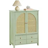 SoBuy Meuble de rangement - - Meuble à chaussures - 4 tiroirs et 2 portes -