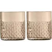 LSA International Wicker Tumbler 330ml Taupe x 2