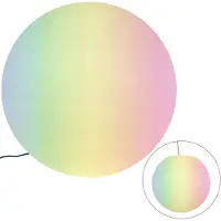 QAZQA Lampe d'extérieur intelligente blanche 77 cm IP65 avec WiFi A60 - Nura