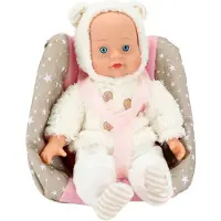 Toi-Toys Poupée 33 Cm Dans Son Siège Auto