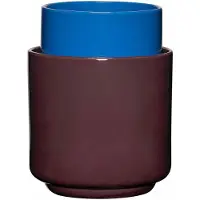 Hubsch Pots de fleurs/vases Deux Pots violet/bleu