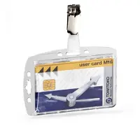 Durable Porte-carte de sécurité en acrylique Office Products (DBL800519) Transparent pour une carte